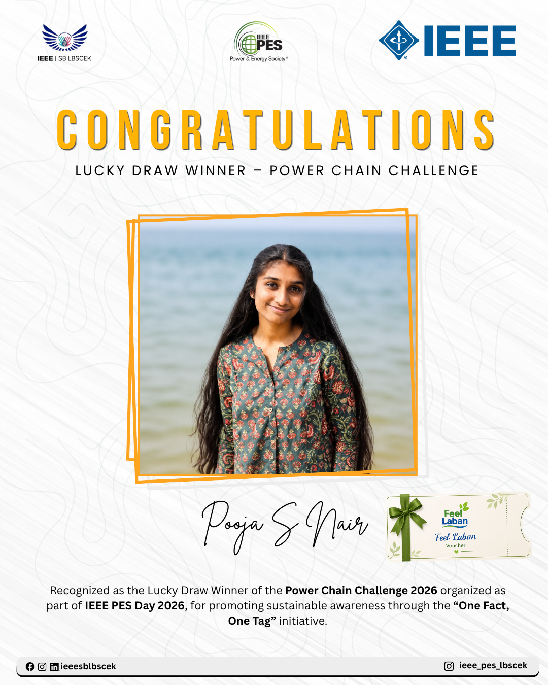 Winner poster — Power Chain Challenge | Sustainable Impact
