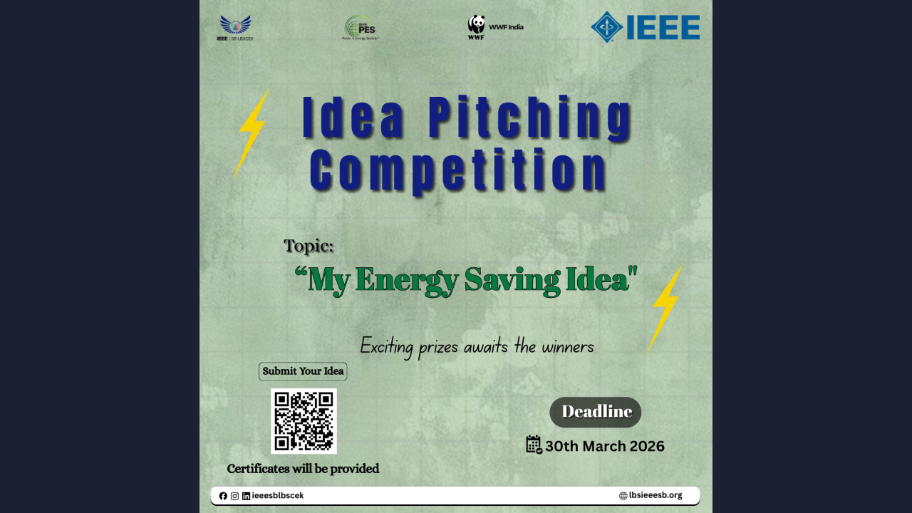 Idea Pitching Competition – "My Energy Saving Idea"