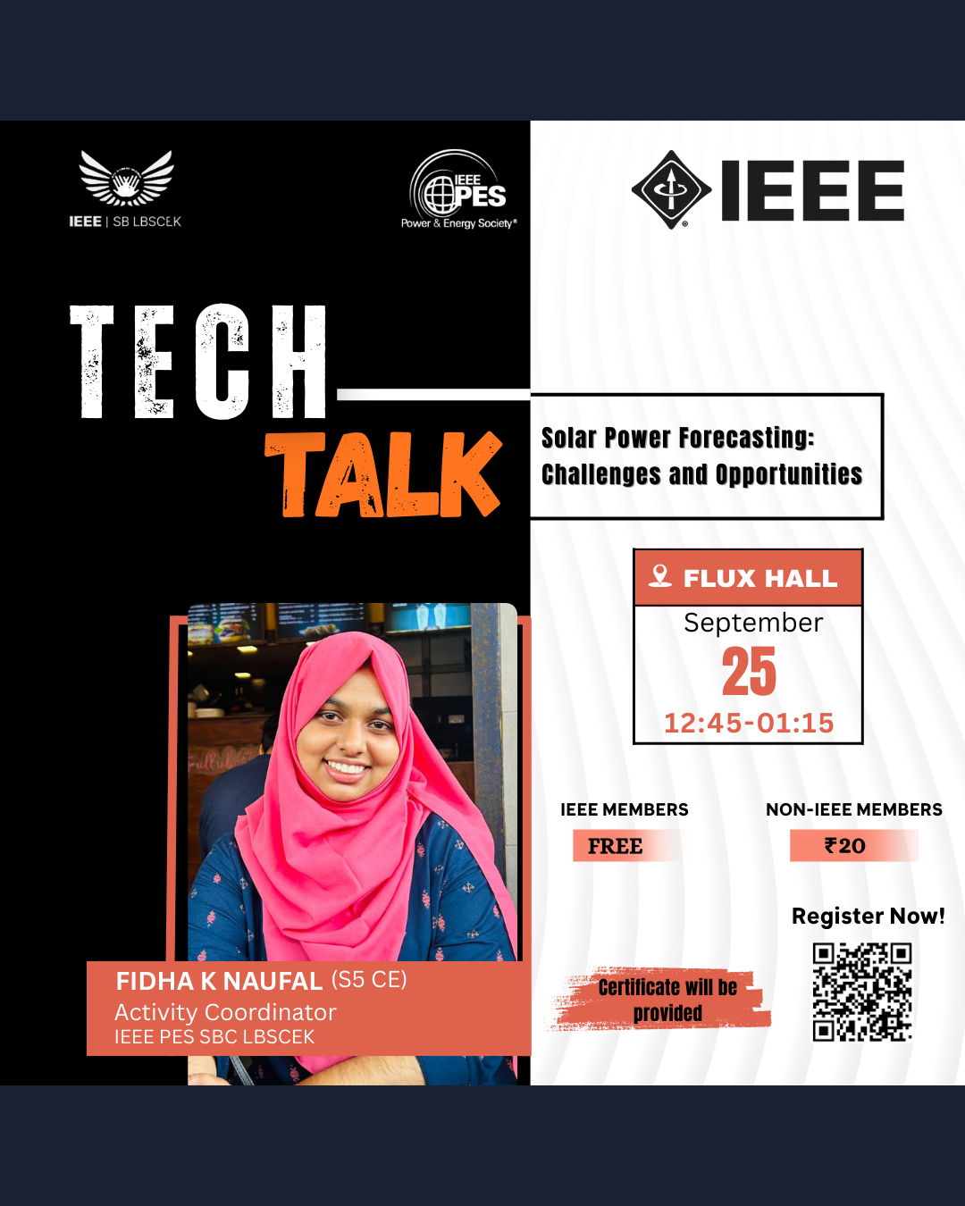 Technical talk session on “Solar Power Forecasting: Challenges & Opportunities”
